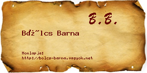 Bölcs Barna névjegykártya